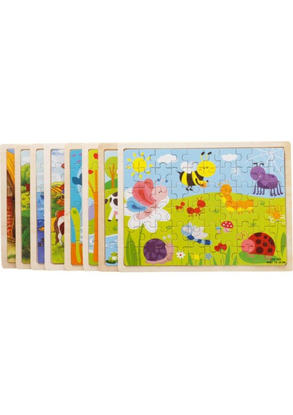 No.3 Tarzı Ece Çocuk Öğrenme Ahşap Oyuncaklar Çizgi Film Çiftlik Hayvanları Puzzle Bebek Eğitici Oyuncak Çocuklar Için Ahşap Bulmaca (Yurt Dışından)