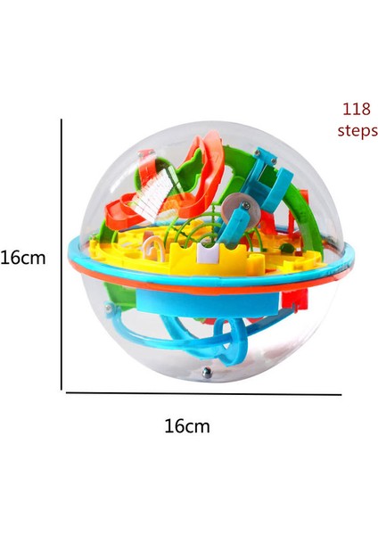 118 Adım Stili 3D Bulmaca Topu Büyülü Zeka Labirent Topu Adımlar Iq Denge Perplexus Manyetik Top Mermer Bulmaca Oyunu Çocuk ve Yetişkin Oyuncakları (Yurt Dışından)