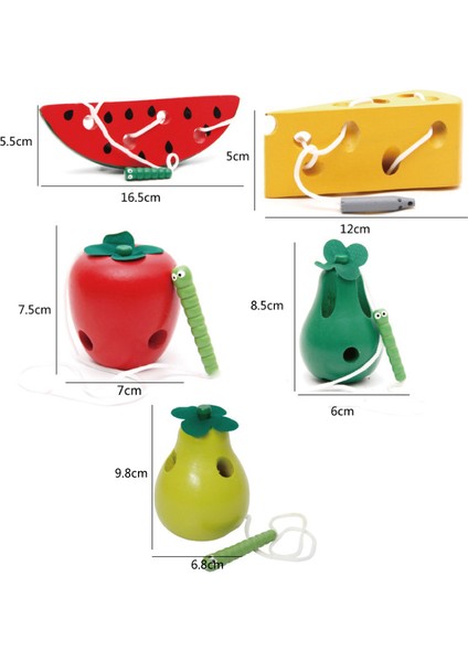 TJ024 Stili Solucan Meyve Yer Ahşap Oyuncaklar Eğitici 3D Bulmacalar Çocuklar Için Montessori Eğitici Ahşap Oyuncaklar 3 Yaş (Yurt Dışından) fırsatları