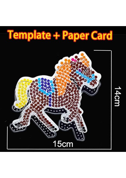 No.32 Tarzı Kızlar Hediye Çocuklar Eğitici Oyuncaklar Dıy Eva Pano Perle Hama 5mm Ütüleme Boncuk Jigsaw Aracı Peg Panolar Bulmaca (Yurt Dışından)