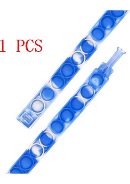 No.62 Tarzı Pop It Kabarcık Basit Dimple Fidget Anti Renkli Silikon Bileklik Anksiyete Duyusal Adhd Çocuk Oyuncak (Yurt Dışından)
