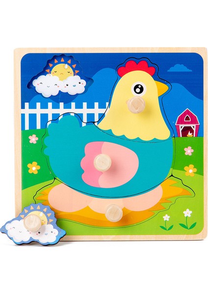 No.4 Tarzı Sıcak Çocuklar El Tutma Tahtası Bulmaca Ahşap Oyuncak Karikatür Hayvan Eşleştirme Puzzle Bebek Erken Eğitici Öğrenme Ahşap Oyuncaklar Çocuklar Için (Yurt Dışından)