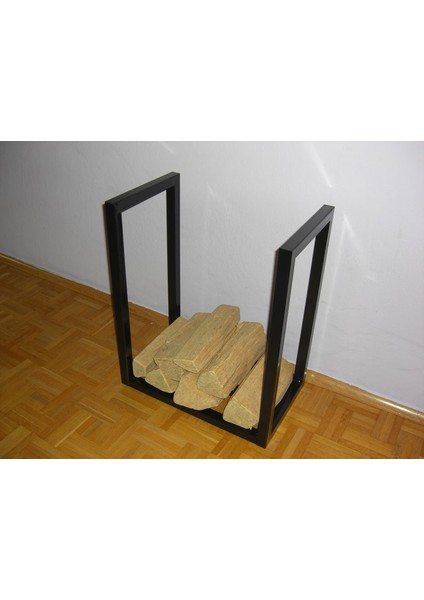 Odun Istifleme Rafı Soba Yanı 1 Adet Siyah Renk fiyatları