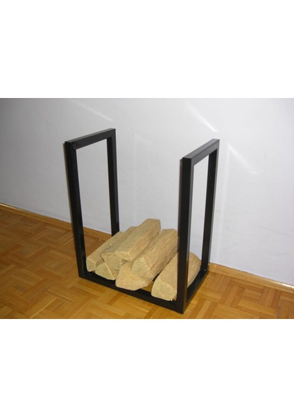 Odun Istifleme Rafı Soba Yanı 1 Adet Siyah Renk fırsatları