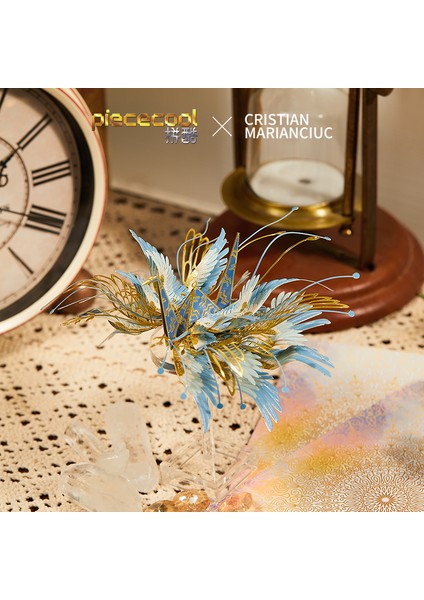 E Stili Mmz Model Piececool 3D Metal Puzzle Model Aquarıus Feach Blossm Crane Dıy Jigsaw Oyuncak Doğum Günü Hediyesi - Yetişkinler ve Çocuklar Için (Yurt Dışından)
