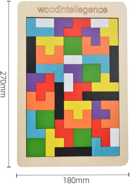 YZ17 Stili Yeni Renkli Ahşap 3D Bulmaca Geometrik Şekil Tangram Mozaik Puzzle Çocuklar Ahşap Oyuncak Bebek Montessori Eğitici Oyuncaklar Için E-Ticaret Başlığı (Yurt Dışından)