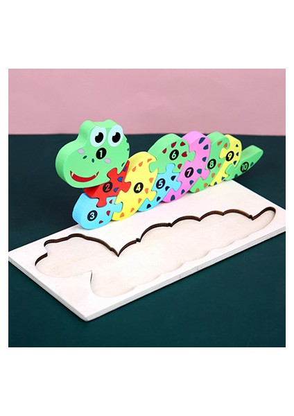 Yılan Tarzı Bebek Bulmaca Montessori 3D Ahşap Puzzle Yapboz Bebek Oyunları Eğitici Oyuncaklar Hayvanlar Bulmacaları Çocuklar Için Oyuncaklar Yıl (Yurt Dışından)