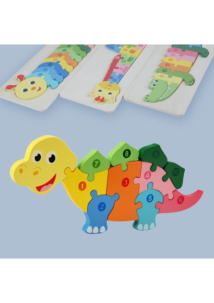 Yılan Tarzı Bebek Bulmaca Montessori 3D Ahşap Puzzle Yapboz Bebek Oyunları Eğitici Oyuncaklar Hayvanlar Bulmacaları Çocuklar Için Oyuncaklar Yıl (Yurt Dışından)