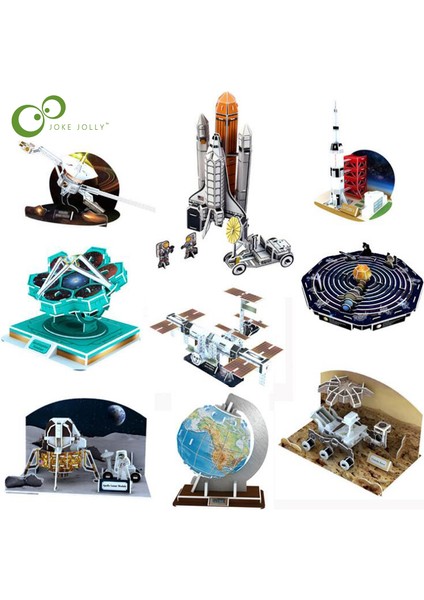 MH003 Apollo 11 Stili Klasik Jigsaw Kendin Yap 3D Bulmaca Uzay Dedektörü Havacılık Modeli Montajlı Inşa Modeli Bulmaca Oyuncaklar Çocuklar ve Astronomi Gyh (Yurt Dışından)