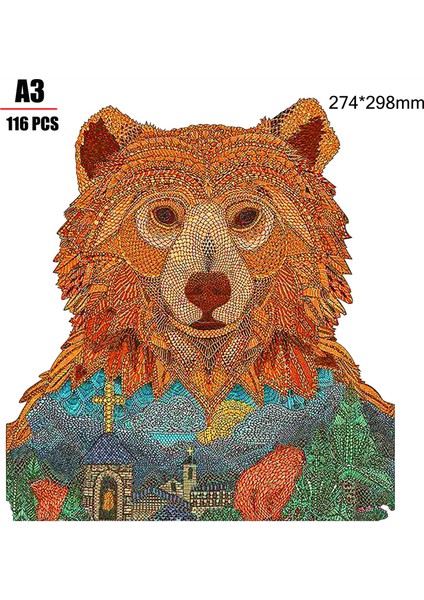 Dünya Ayısı A3 Stili Eşsiz Hayvan Bulmaca Fil Zürafa Ahşap Puzzle Panosu Seti Bebek Oyuncakları Yetişkinler Çocuklar Hediye Eğitici Oyunlar Oyuncaklar (Yurt Dışından)