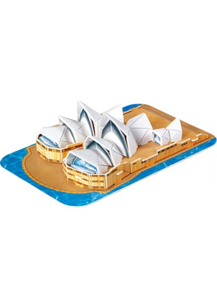 Sydney Opera House Style Mini Sihirli Dünya Mimari Eyfel Kulesi Özgürlük Heykeli Kart Kağıdı 3D Puzzle Model Oyuncaklar Çocuklar Için Eğitici (Yurt Dışından)