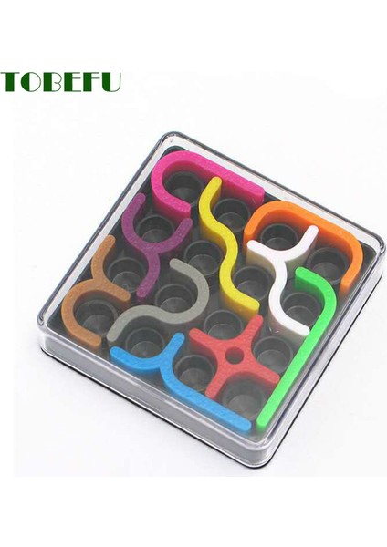 Sarı Stil Yaratıcı 3D Zeka Bulmaca Deli Eğri Sudoku Bulmaca Oyunları Geometrik Çizgi Matris Bulmaca Oyuncakları Çocuklar Öğrenme Oyuncak Hediye (Yurt Dışından)