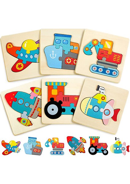 NO.434 Tarzı Ahşap Oyuncak 3D Bulmaca Jigsaw Tahtası Montessori Oyuncaklar Çocuklar Için Eğitici Zeka Soruşturması Hayvan Çizgi Film Bulmaca (Yurt Dışından)
