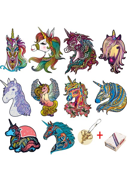 Hulı-07-A3 Stili Yetişkinler Için Ahşap Bulmacalar Ahşap Unicorn Bulmaca Oyunu Hayvan Şekilli Parçalar Ile, Benzersiz Ahşap Unicorn Bulmaca Oyunu (Yurt Dışından)