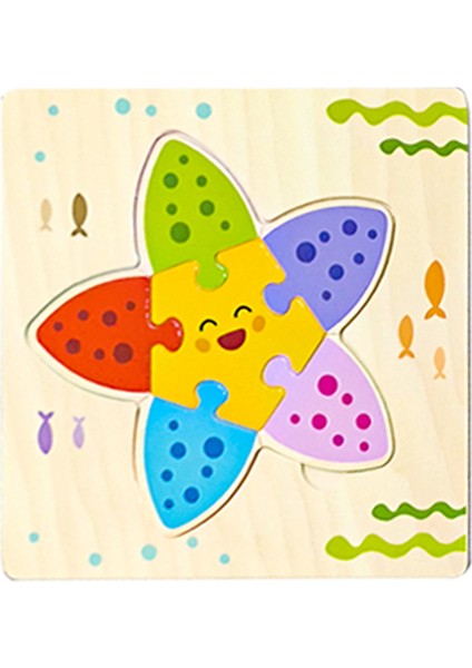 NO.431 Tarzı Ahşap Oyuncak 3D Bulmaca Jigsaw Tahtası Montessori Oyuncaklar Çocuklar Için Eğitici Zeka Soruşturması Hayvan Çizgi Film Bulmaca (Yurt Dışından)