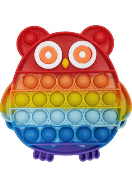 Ben Stil Karanlıkta Parlayan Fidget Oyuncaklar Topu Gökkuşağı Itme Kabarcık Anti- Çocuk Oyuncakları Floresan Luminous Oyuncaklar (Yurt Dışından)