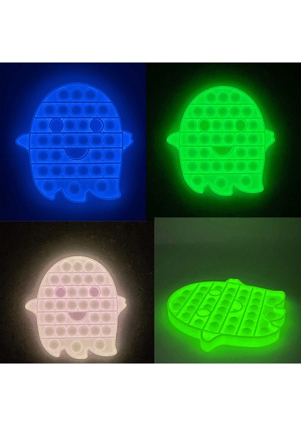 Ben Stil Karanlıkta Parlayan Fidget Oyuncaklar Topu Gökkuşağı Itme Kabarcık Anti- Çocuk Oyuncakları Floresan Luminous Oyuncaklar (Yurt Dışından) modelleri