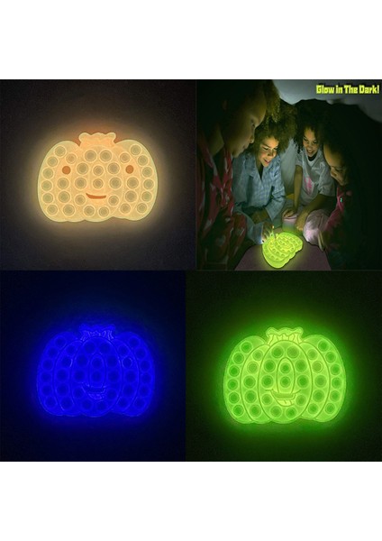 Ben Stil Karanlıkta Parlayan Fidget Oyuncaklar Topu Gökkuşağı Itme Kabarcık Anti- Çocuk Oyuncakları Floresan Luminous Oyuncaklar (Yurt Dışından) fırsatları