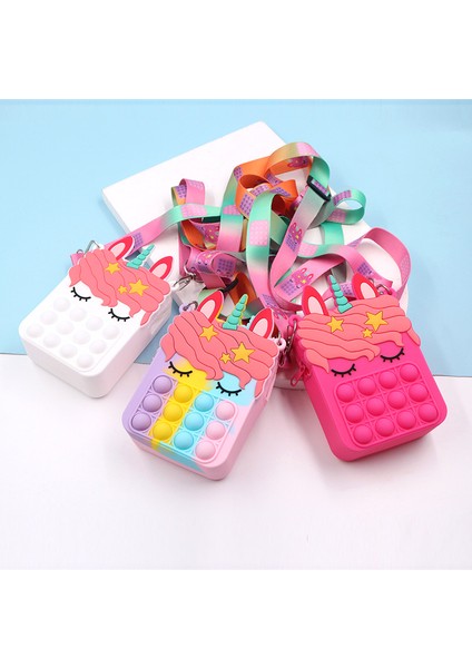 4 (No Omuz Askısı) Stili Yeni Cüzdan Pop It Parmak Oyuncağı Popit Kawaii Sıkıştırılabilir Basit Dimple Topu Figet Anti Seti De Fidget Squish Popi (Yurt Dışından)
