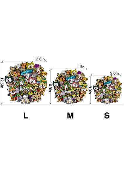 28X27.8CM 194 Adet Stil Eşsiz Ahşap Bulmacalar Köpekler Sevimli Çocuk Bulmaca Oyunları Etkileşimli E Ahşap Bulmaca Yetişkinler Için Doğum Günü Hediyeleri (Yurt Dışından) modelleri