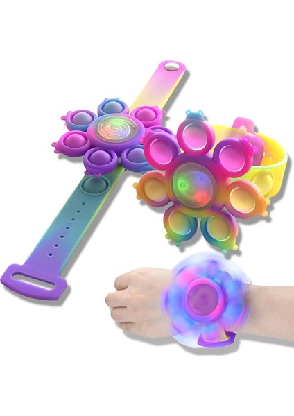 No.14 Tarzı En Sıcak G Üst Patlama Fidget Oyuncakları Anti- Bileklik Fırtına Işık Silikon Bileklik Kawaii Itme Kabarcık Çocuk Hediyeleri (Yurt Dışından) fiyatları