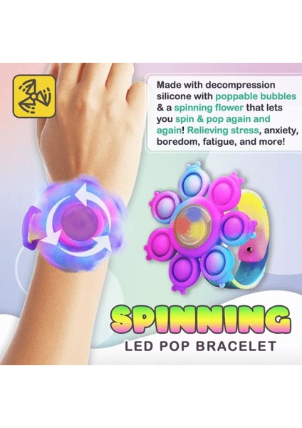No.14 Tarzı En Sıcak G Üst Patlama Fidget Oyuncakları Anti- Bileklik Fırtına Işık Silikon Bileklik Kawaii Itme Kabarcık Çocuk Hediyeleri (Yurt Dışından) modelleri