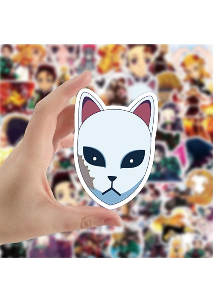 50 Da Ge Stili Demon Slayer Kimetsu No Yaiba Anime Çıkartmalar Kaykay Sticker Laptop Motosiklet Bagaj Çocuk Hediye Oyuncak Çıkartma (Yurt Dışından)
