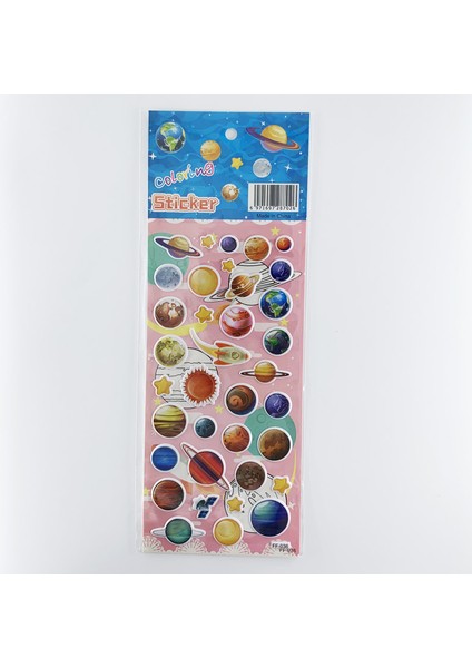 Sayılar ve Harfler Stili Çocuklar Için 3D Uzay Gezegen Desenli Kabarcık Köpük Etiket Seti - Hediye Için Kendin Yap Süsleme Sticker (Yurt Dışından) modelleri