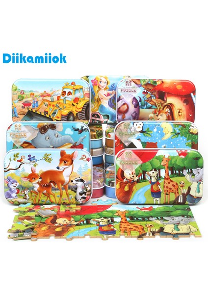 Dk-05 Stili Çocuklar Için Ahşap Oyuncaklar Eğitici Hayvan Çizgi Film Bulmaca Kutusu Oyuncakları (Yurt Dışından)
