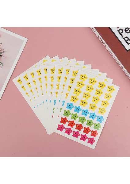 Bir Stil Yıldızlar Çıkartma Okul Çocukları Öğretmen Etiketi Ödül Sevimli Sticker Dıy Defter Dekor Okul Kırtasiye Seti (Yurt Dışından)