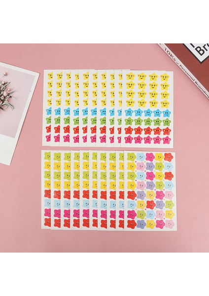 Bir Stil Yıldızlar Çıkartma Okul Çocukları Öğretmen Etiketi Ödül Sevimli Sticker Dıy Defter Dekor Okul Kırtasiye Seti (Yurt Dışından)