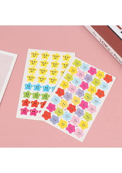Bir Stil Yıldızlar Çıkartma Okul Çocukları Öğretmen Etiketi Ödül Sevimli Sticker Dıy Defter Dekor Okul Kırtasiye Seti (Yurt Dışından)
