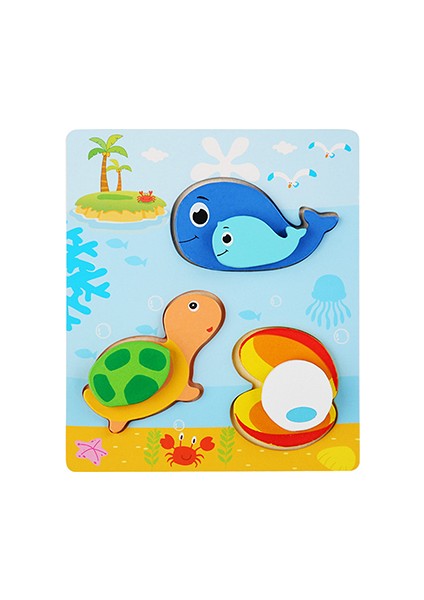 HH173 Stili Çocuklar Için 3 Boyutlu Montessori Ahşap Puzzle Eğitici Oyuncaklar Bebek Oyunu Jigsaw Bulmacalar Bebekler Için Eğitici Oyuncaklar (Yurt Dışından)