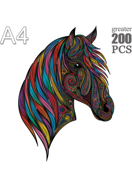 Ma-01-A4 Şekillendirme Ahşap Yapboz Bulmaca 3D Unicorn Montaj Model Set Çocuk Oyuncakları Çocuk Kızlar Doğum Günü Hediyeleri (Yurt Dışından)