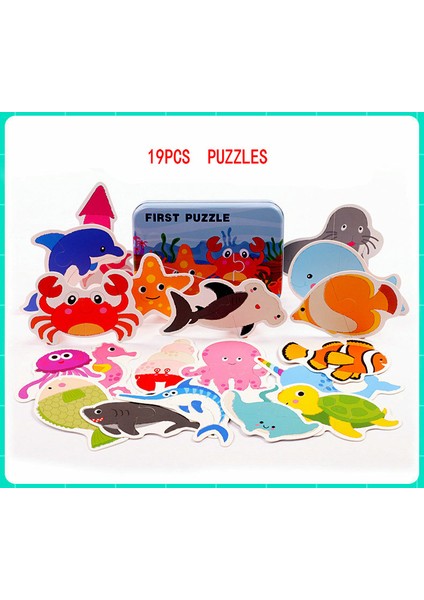 No.1 Tarzı Bebek Büyük Puzzle Çocukluk Eğitici Aydınlatma Eşleştirme Jigsaw Bebek Bulmacalar Montessori Erken Öğrenme Oyuncak (Yurt Dışından)