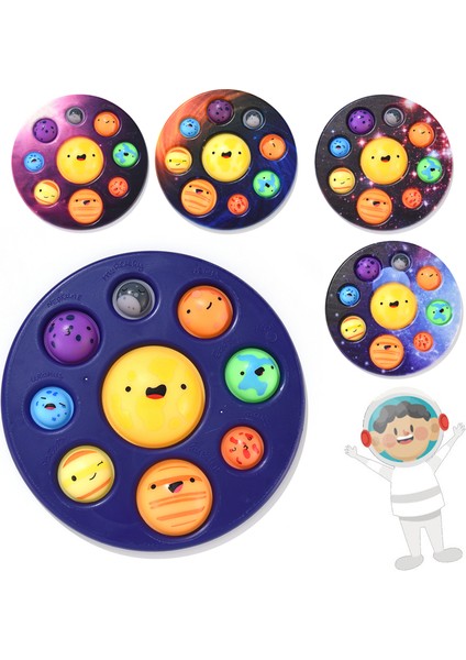 Bir Stil Sekiz Gezegen Basit Dimple Fidget Duyusal Oyun Sevimli Antis Tahtası Anksiyete Oyuncak Çocuklar Için (Yurt Dışından)