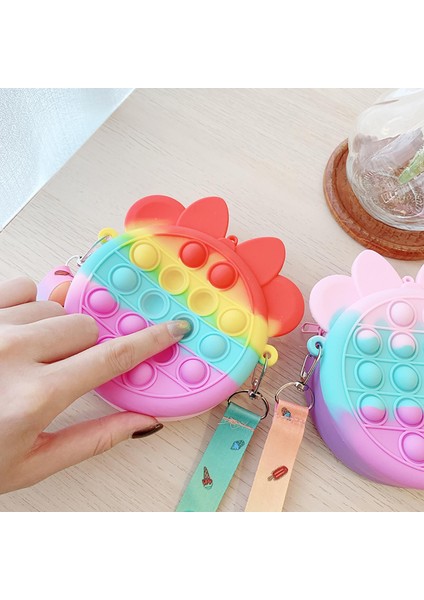 Fıdget Oyuncakları Çanta Stili Dev Boy Fidget Oyuncak Balon Patlatma Omuz Çantası Popit Cüzdan Basit Dimmer Topu Çocuklar Için Duyusal Oyuncak Popete (Yurt Dışından)