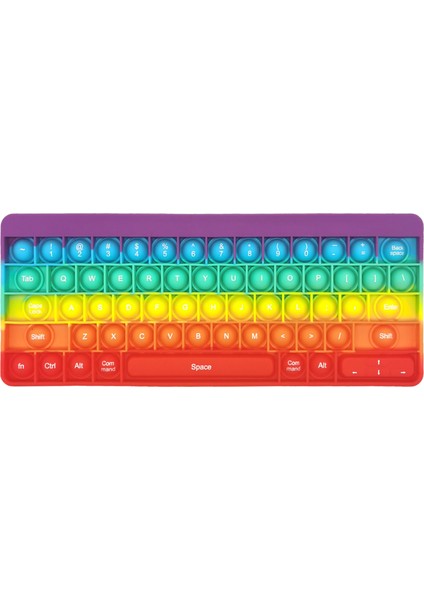 Nm-2 Tarzı Fidget Oyuncakları Renkli Klavye Itme Kabarcık Anti Yetişkinler Çocuklar Duyusal Oyuncaklar Hediye Anti Kutusu Poppit (Yurt Dışından)