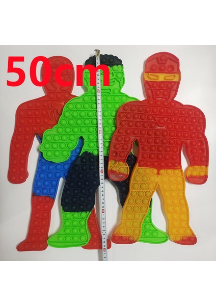 29CV-30CM Stili Yeni Örümcek Adam Parmak Fidget Oyuncaklar Itme Kabarcıklı Basit Dimple Pop It Anti Sevimli Spotify Premium Duyusal Fidget Oyuncaklar Demir Adam 50CM (Yurt Dışından)