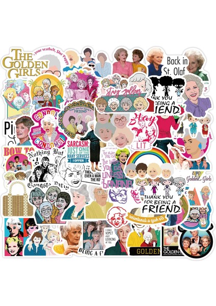 D-50 Adet Tarzı Pcs Stay Golden Girl Stickers Kış Grafiti Su Geçirmez Sticker Kendin Yap Snowboard Kask Laptop Kayak Stil Vinyl Ld (Yurt Dışından) modelleri