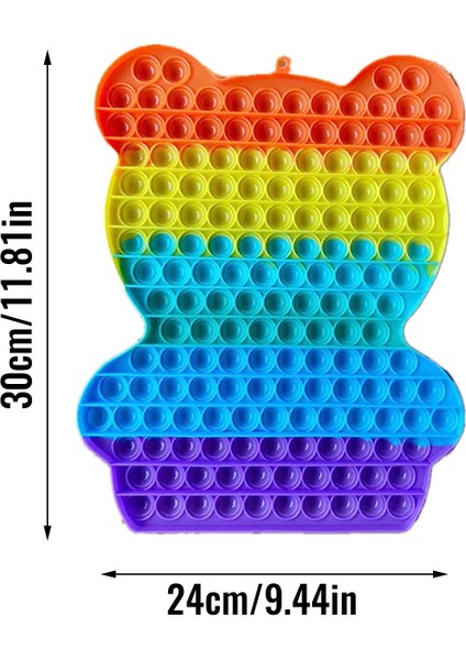 Zümrüt Yeşili Stili Dev Boyutlu Topu Patlatma Kabarcığı 85CM Oyuncaklar Patlama Büyük Basit Ölçüm Figet Oyuncak Çocuklar Boyalı Oyun Büyük Boy Xxl (Yurt Dışından)