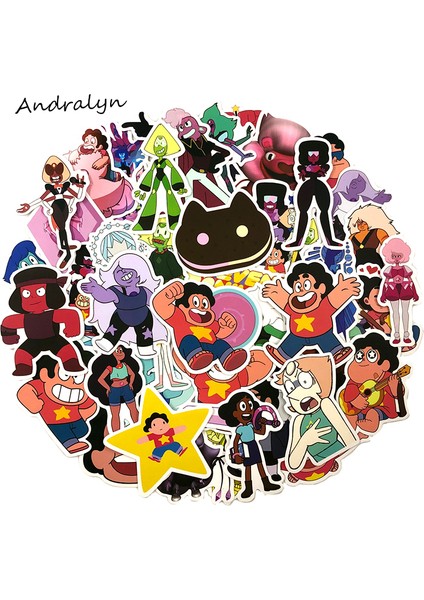 50 Adet Tarzı Steven Universe Komik Sticker Çıkartması Çizgi Film Stickerları Araba Laptop Bisiklet Motosiklet Defter Su Geçirmez Stickerlar (Yurt Dışından)