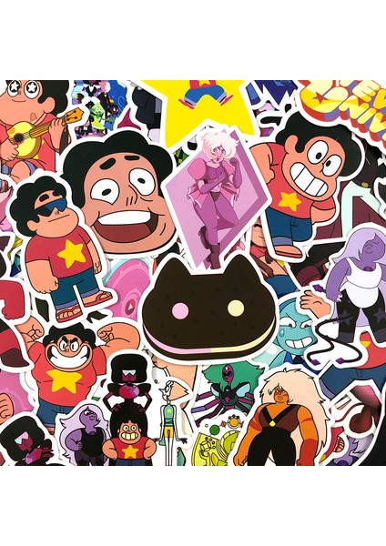 50 Adet Tarzı Steven Universe Komik Sticker Çıkartması Çizgi Film Stickerları Araba Laptop Bisiklet Motosiklet Defter Su Geçirmez Stickerlar (Yurt Dışından) modelleri