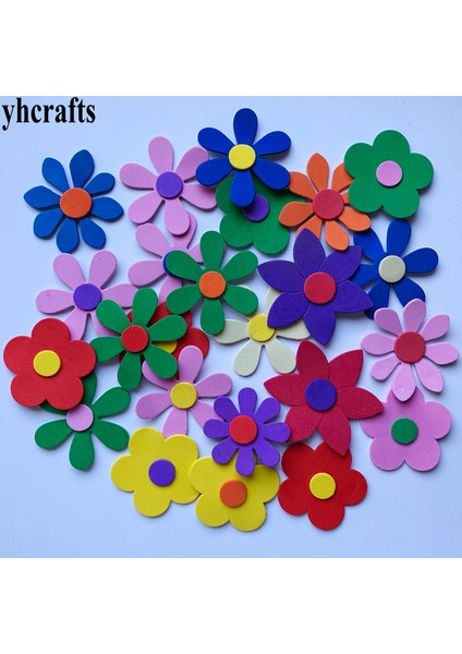 24 Adet Yeni Çiçek Stili 1 Çanta Adet Lot, Karışık Şekilli Köpük Etiketler Düzensiz Geometrik Şekil Köpük Bulmaca Erken Eğitim Oyuncakları Okul Öncesi Sanatlar (Yurt Dışından)
