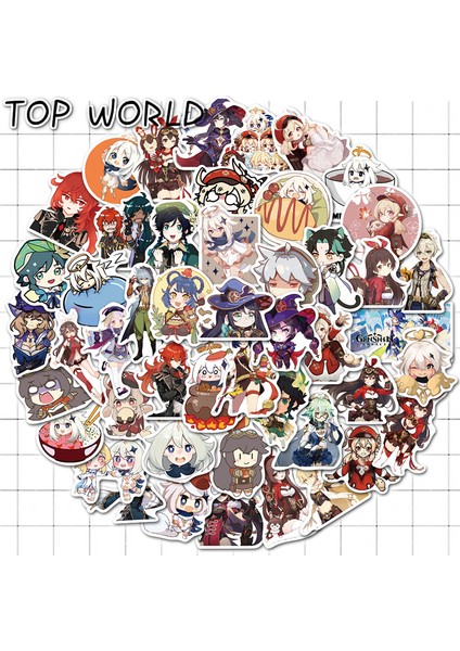 Oyun B 10 Adet Tarzı Laptop Çocuklar Diy Oyuncak Seyahat Telefon Için Sticker Anime Çıkartmalar Seti- Türkçe (Yurt Dışından)
