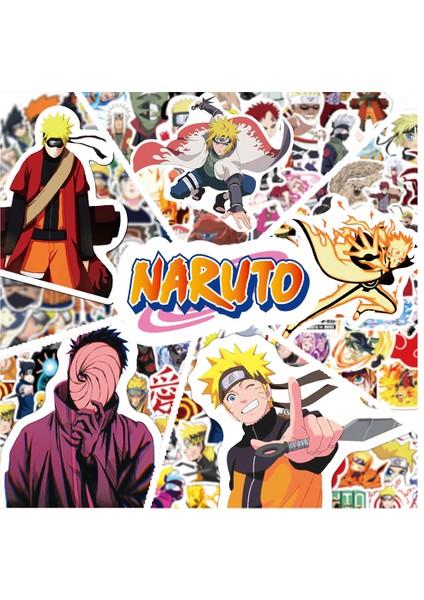 E 50PCS ve F 50PCS Tarzı Japon Anime Naruto Sticker Paketi Graffiti Valiz Laptop Araba Su Geçirmez Çıkartmalar Çocuk Oyuncak Hediye (Yurt Dışından)