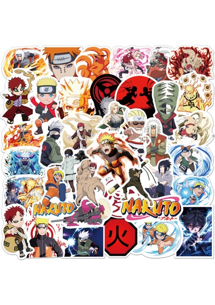 E 50PCS ve F 50PCS Tarzı Japon Anime Naruto Sticker Paketi Graffiti Valiz Laptop Araba Su Geçirmez Çıkartmalar Çocuk Oyuncak Hediye (Yurt Dışından)