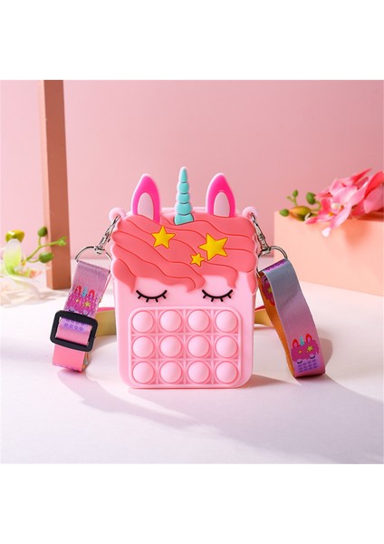 Bir Stil Moda Oyuncak Paketi Duyusal Silikon Itme Kabarcık Basit Dimple Kırtasiye Çantası Popite Anti Oyuncaklar Yetişkin 18 Çocuk Için (Yurt Dışından)