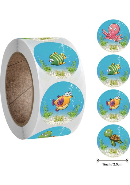 1 Rulo B Stili Hayvanat Bahçesi Hayvanları Dizüstü Sticker Ödül Motivasyon Öğretmen Çıkartmaları Deniz Hayatı Çıkartması Oyuncaklar Çocuklar Için Araba Kitap Üzerinde (Yurt Dışından)