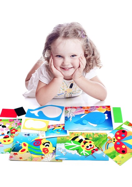 Rastgele Stil Çocuklar Için Çoklu Desenler Stilleri Oyuncaklar Hediye Gyh - Çocuklar Için Dıy Karikatür Hayvan Bulmaca 3D Eva Köpük Sticker (Yurt Dışından) modelleri